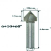 V-Bit 60º entalhe gravação 6º 10º 60º haste 6 mm