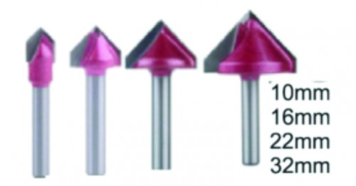 V- Bit 60ºe 90º 16 mm Ponta Lilas