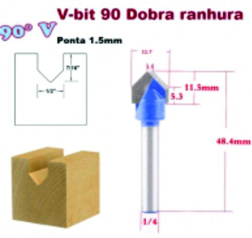 Ponta 1.5 mm Haste 6,35 mm